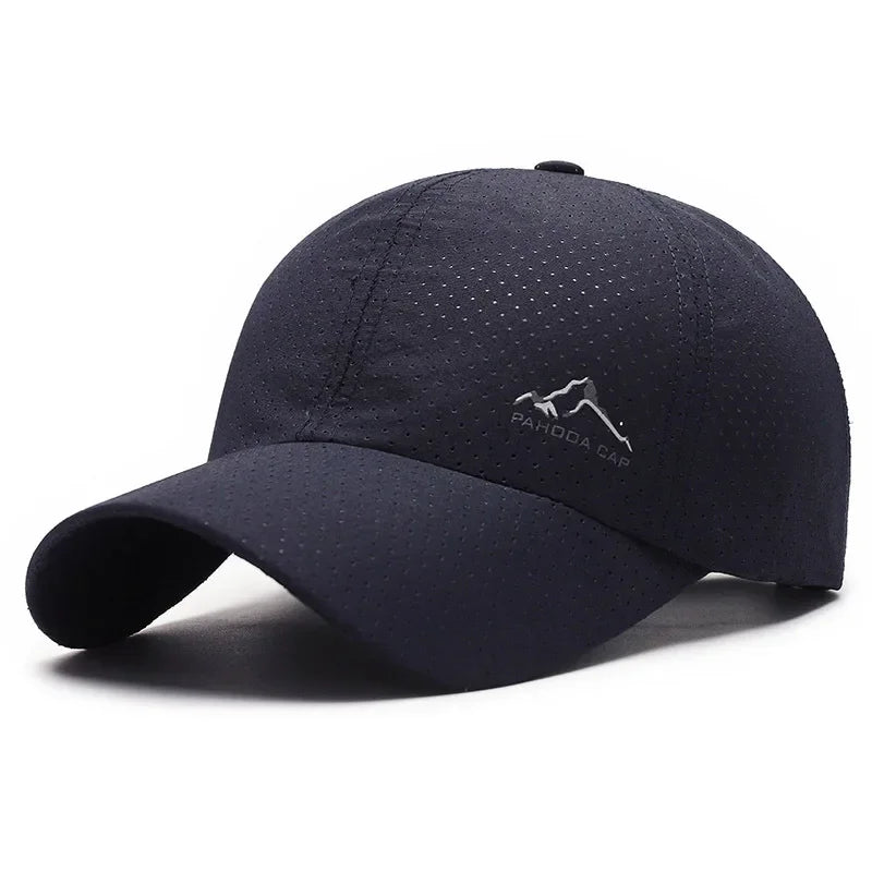 Gorra de béisbol de malla transpirable de secado rápido para hombre y mujer, ideal para deportes al aire libre, viajes, pesca, senderismo, ciclismo y correr