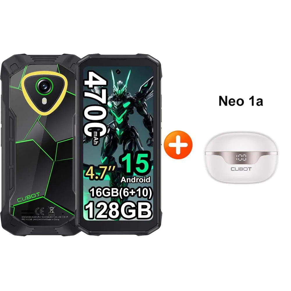 [Enviado desde Polonia] Cubot KingKong Mini 4 Mini Smartphone resistente pantalla de 4,7 pulgadas 90Hz 4700mAh 6GB+128GB NFC 48MP Android 15