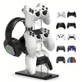 Soporte universal de 3 niveles para mandos y auriculares, accesorios de juego para almacenamiento de PS5 y PS4, colores negro, blanco y transparente