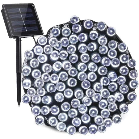 Solar Outdoor Lights Waterproof Solar String Lights 8 Modes Solar Twinkle Fair Lights for Christmas Garden Holiday Wedding Decor