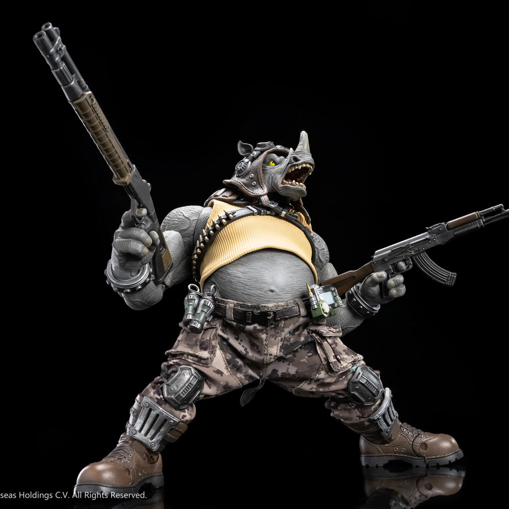 Figura de acción de Rocksteady y Bebop de las Tortugas Ninja, modelo de anime, juguete, muñeco, coleccionables de moda, preventa