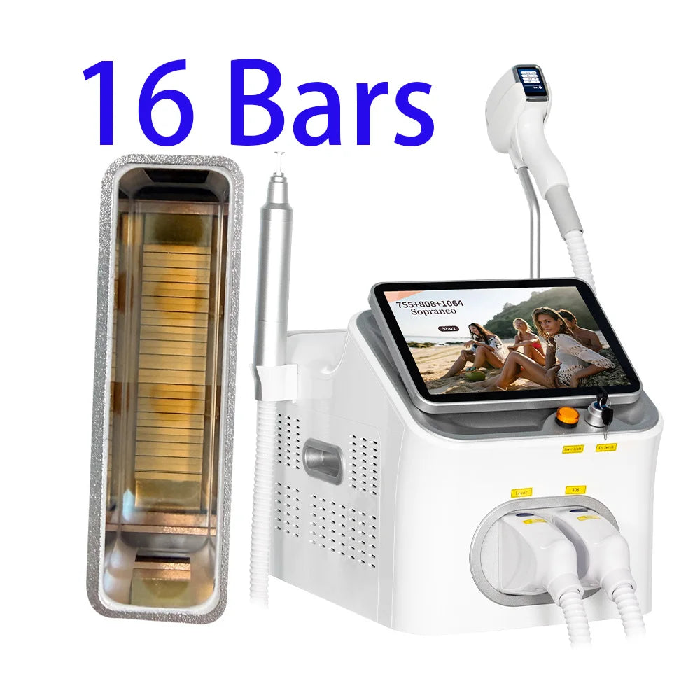 Máquina de depilación láser con diodo FAC 5000W 10 barras, equipo de depilación físico permanente e indoloro para el cuidado del cuerpo y las axilas