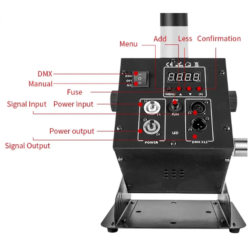 Máquina de humo de niebla con columna de chorro de CO2 LED de escenario, máquina de Gas de dióxido de carbono DMX de 250W para Dj, Bar, discoteca, fiesta de boda, efecto especial