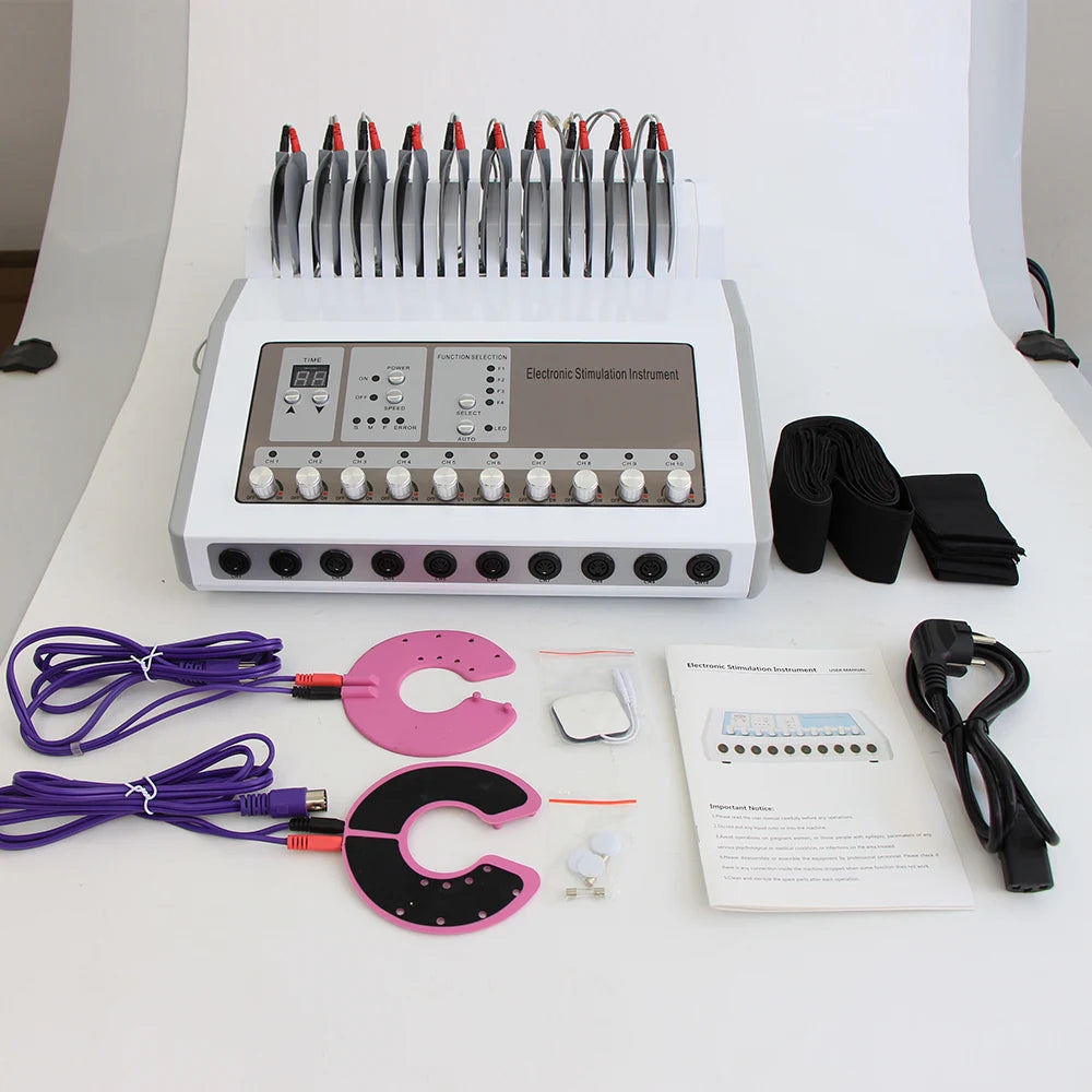 Estimulador muscular eléctrico EMS de microcorriente, masajeador corporal, máquina de electroestimulación para pérdida de peso