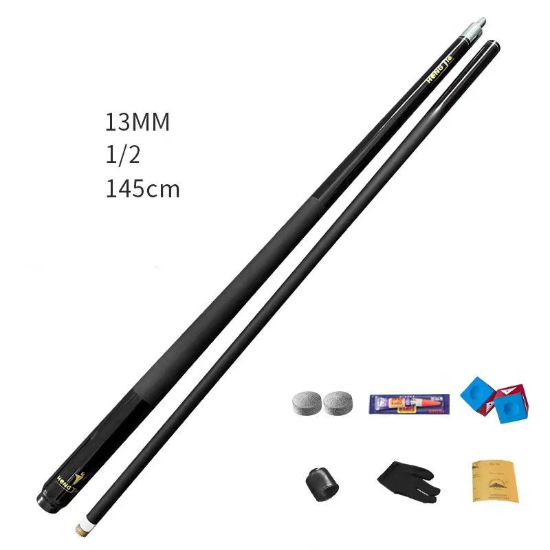 Nuevo taco de billar de fibra de carbono 2026 de 9,5 mm, 11,5 mm y 13 mm, 1 pieza, desmontable en 1/2, tecnología de material de carbono, accesorios de billar