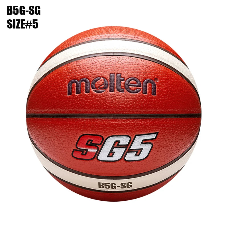 Balones de Baloncesto Originales Molten 2027, Tamaño 7/6/5, Material PU, para Juegos en Interiores y Exteriores, Entrenamiento, Hombres y Mujeres, Baloncesto