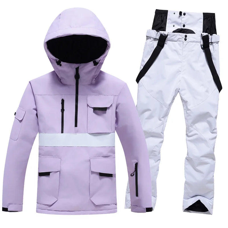 Traje de Esquí Profesional 2026, para Hombre y Mujer, Resistente al Viento y al Agua, para Tabla Individual y Doble