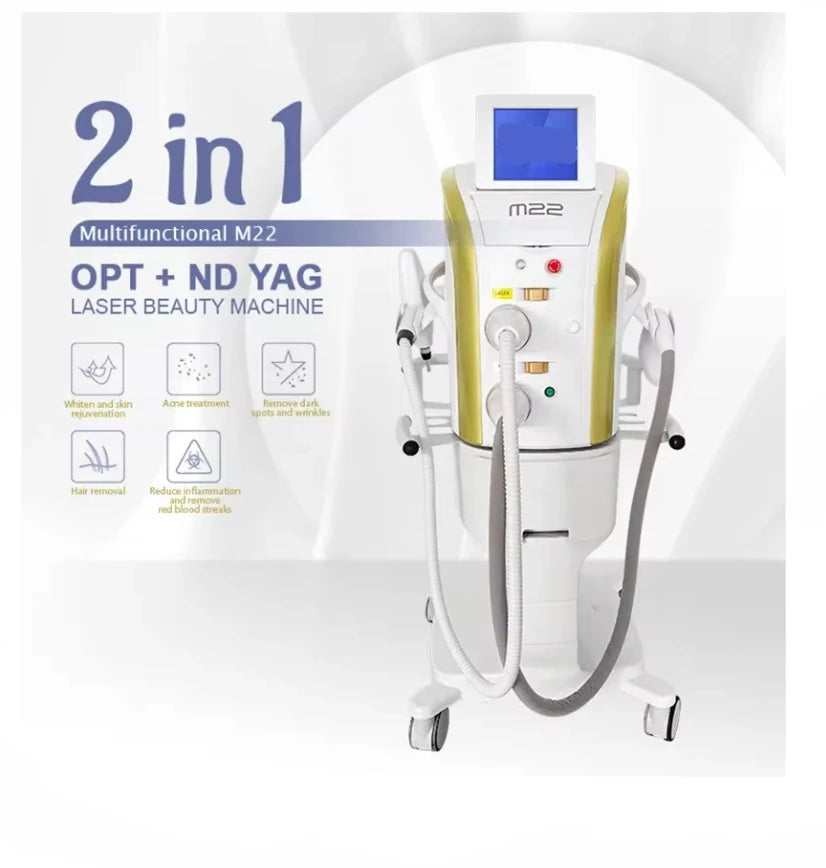Máquina de Depilación Láser IPL + OPT SLyric M22, Depilación Permanente, Blanqueamiento de Piel, Rejuvenecimiento, Tratamiento del Acné