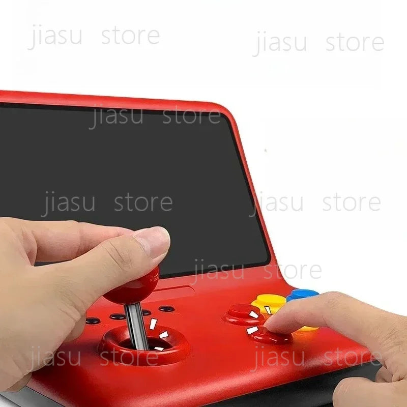 Consola portátil con mini joystick de escritorio de 10 pulgadas con diseño retro y nostálgico Consola de juegos arcade IPS de 9 pulgadas de alta definición