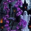 Cadena de luces LED solares de Halloween para exteriores, decoración de lámparas para patio, fiestas, celebraciones navideñas y atmósfera de terror