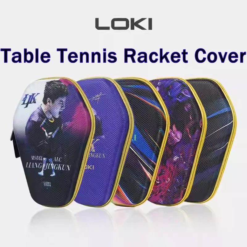 5 estilos LOKI EVA, bolsas deportivas rígidas para raquetas, funda para raqueta de tenis de mesa, funda protectora impermeable de alta calidad para pala de Ping Pong