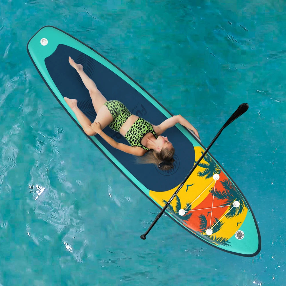 Tabla de Paddle Surf Inflable FunWater, Tabla SUP Antideslizante de 320-385CM con Accesorios, Tabla de Paddle Inflable para Adultos, Surf, Yoga, Pesca, Turismo, Lago, Río y Océano