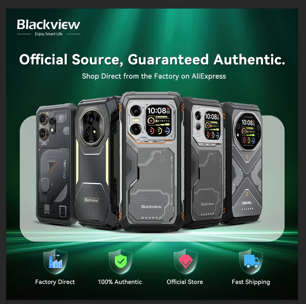 Smartphone rugerizado Blackview XPLORE 1 Outdoor 5G Android 15, pantalla 2.4K de 6,78'', 16 GB+512 GB, 20000 mAh, teléfono móvil resistente al agua