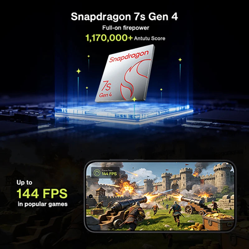 Versión global OnePlus Nord CE 6 5G 8+256GB Smartphone 7500mAh 80W rendimiento serie Snapdragon 7 144Hz cámara de 50MP teléfono inteligente OxygenOS 16 IP69 teléfonos móviles