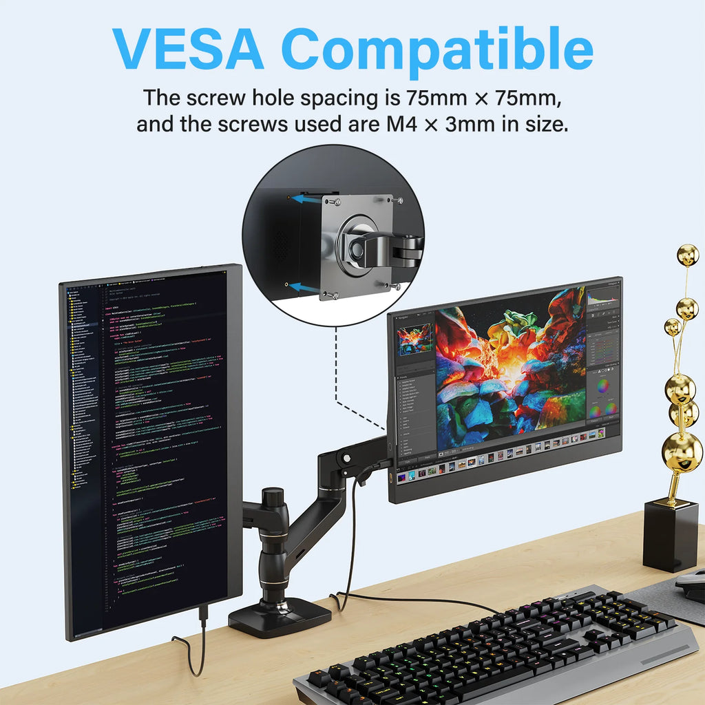 Amoudo Monitor Portátil de 15.6 Pulgadas, 60HZ, 1920x1080P, Pantalla Extensible, Panel LCD IPS, VESA, USBC, Mini HDMI, Pantalla Móvil