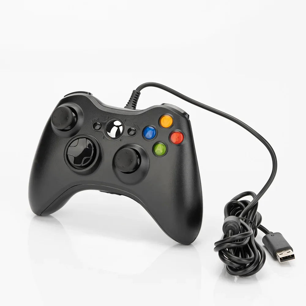 Controlador inalámbrico/con cable para controlador de juego Xbox 360 con Turbo de doble vibración Compatible con Xbox 360/360 Slim y ventana de PC