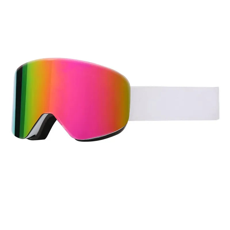 Gafas de esquí y snowboard para mujer y hombre, gafas de protección para esquiar, protección UV 400 contra la nieve, para usar sobre gafas, diseño cilíndrico, doble protección antivaho, modelo 2028.