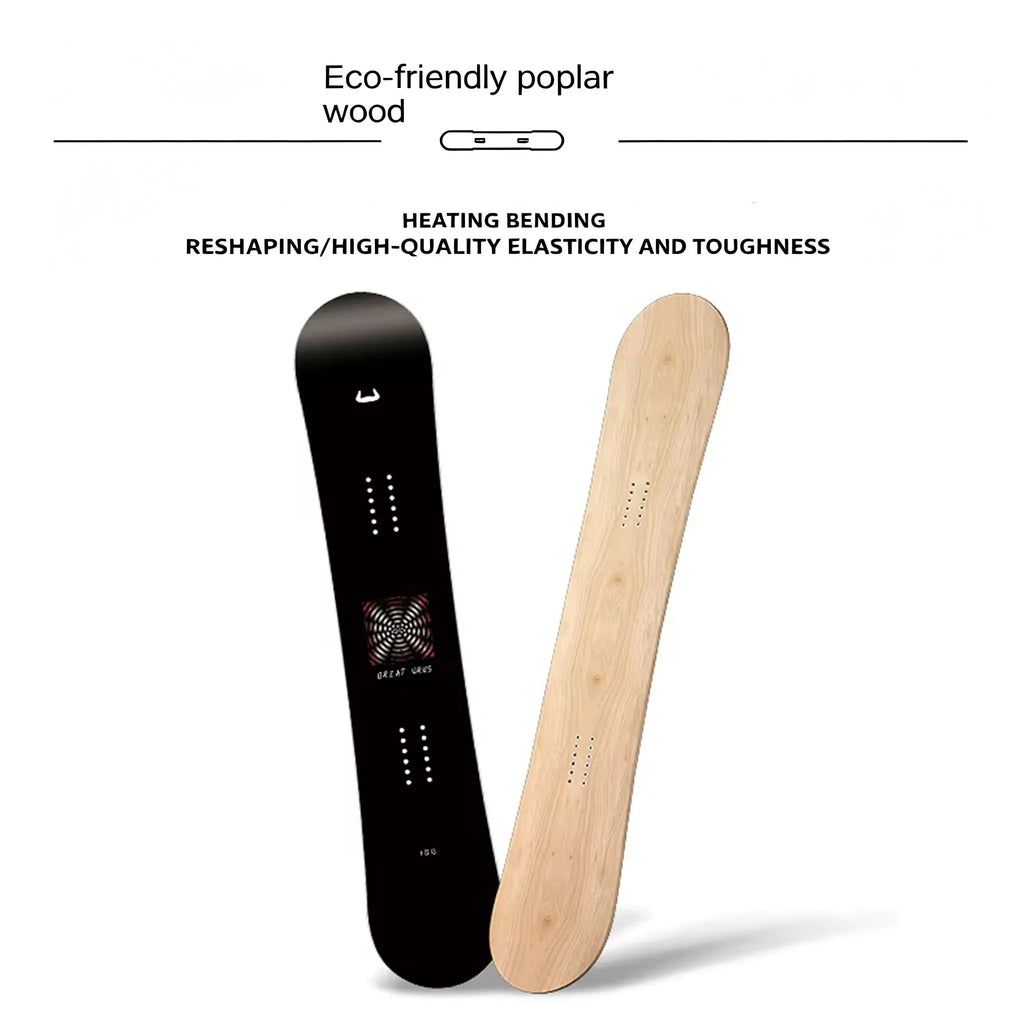 Tabla de snowboard de invierno para carreras, de fibra de carbono y madera, ecológica, para freeride y freestyle en todas las regiones.