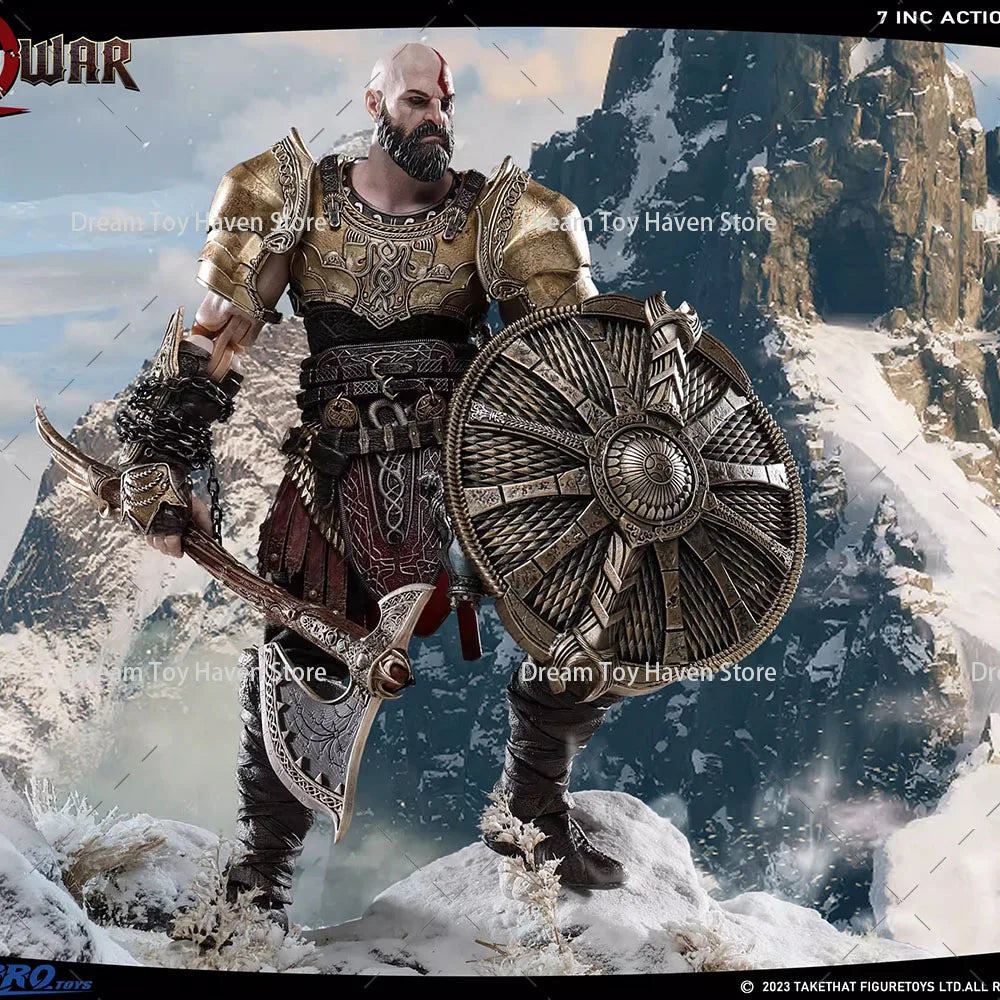 Edición Estándar TAKETHAT brotoys TB001 Figura de acción a escala 1/12 de Kratos, soldado masculino de God of War, de 7 pulgadas, muñeco coleccionable