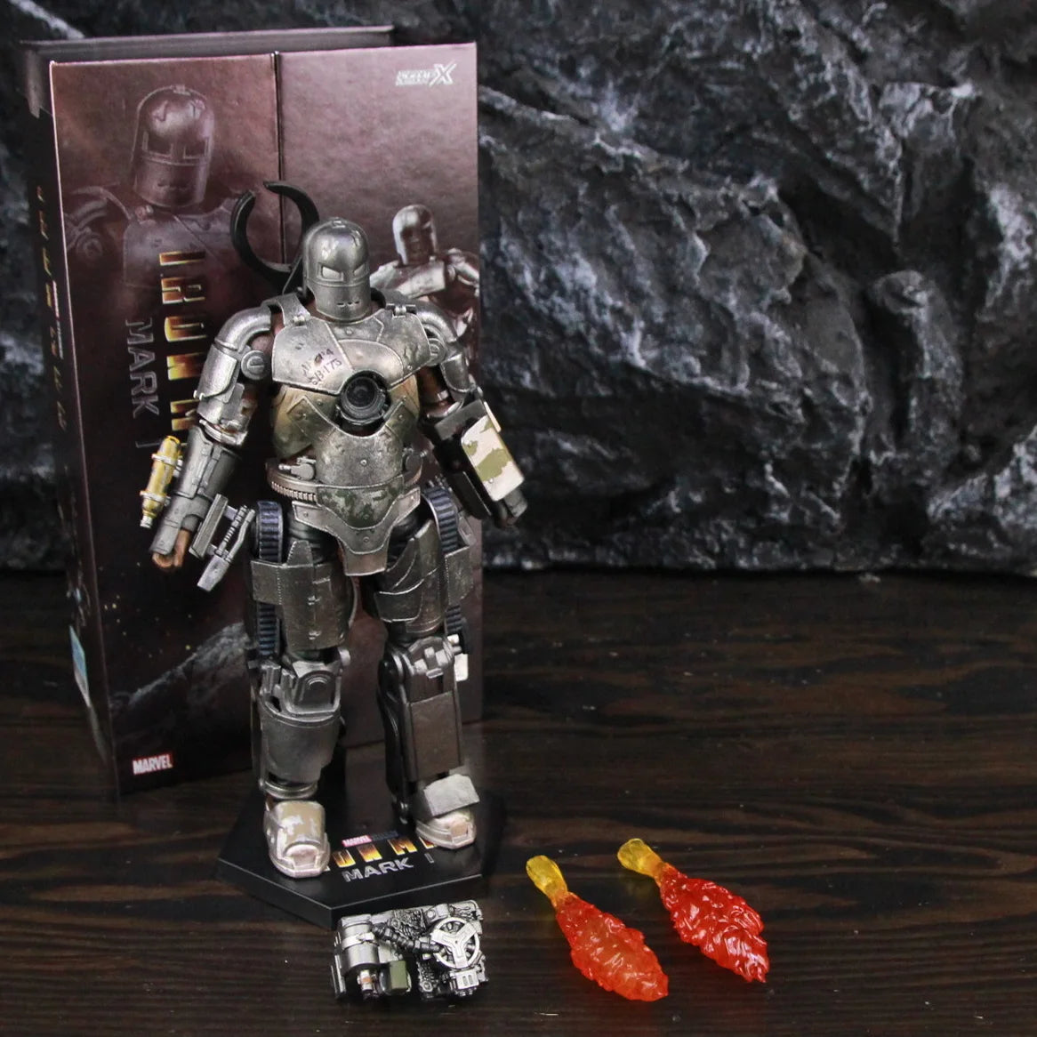 ZD Toys Marvel Iron Man MK46 MK45 MK1 MK2 MK3 MK4 MK5 MK6 MK7 MK33 MK17 7 "Figura de acción de película Iron Mark 1 2 3 4 5 6 7 Leyendas