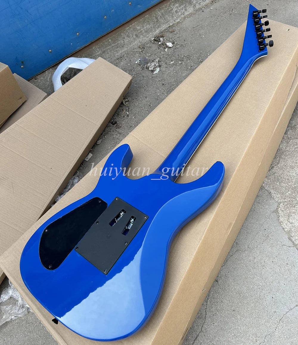Guitarra Eléctrica Flyoung de 6 Cuerdas Azul JK Floyd con Diapasón de Palisandro de 24 Trastes