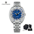 Reloj automático mecánico para hombre PAGANI DESIGN de buceo, movimiento NH38, cristal de zafiro, acero inoxidable, sumergible 300 m, revestimiento AR, modelo PD1719