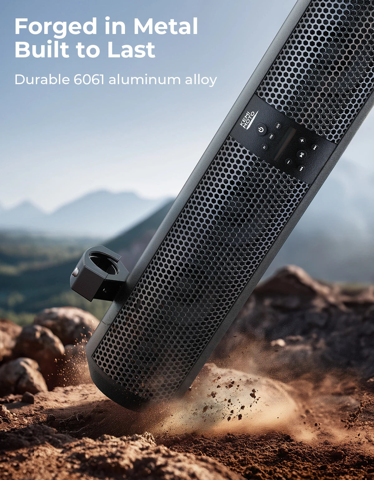 Altavoces Bluetooth KEMIMOTO UTV RGB, barra de sonido potente compatible con Polaris RZR 800 900 XP Turbo para Can-Am X3 Max para Honda