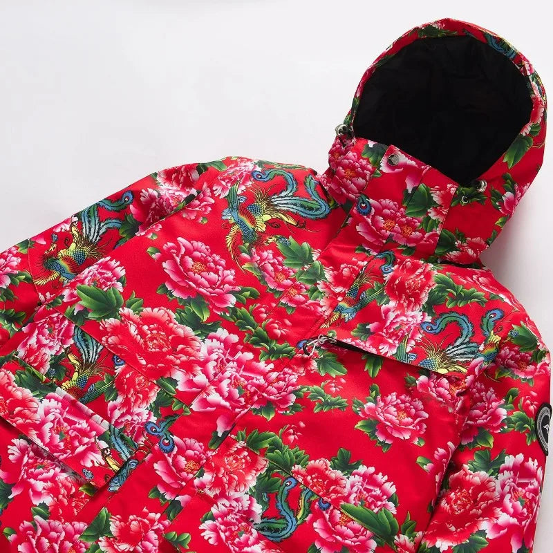 Nuevo traje de esquí de viento democrático, traje para mujer y hombre, ropa de esquí al aire libre, conjunto de traje de esquí para Snowboard