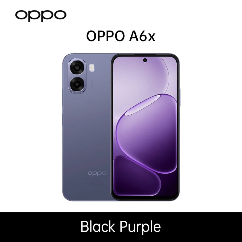 Smartphone OPPO A6x 5G versión UE, 4GB+128GB, 6GB+256GB, 6100mAh, pantalla de 6.75", ColorOS 15.0, teléfonos móviles, garantía oficial