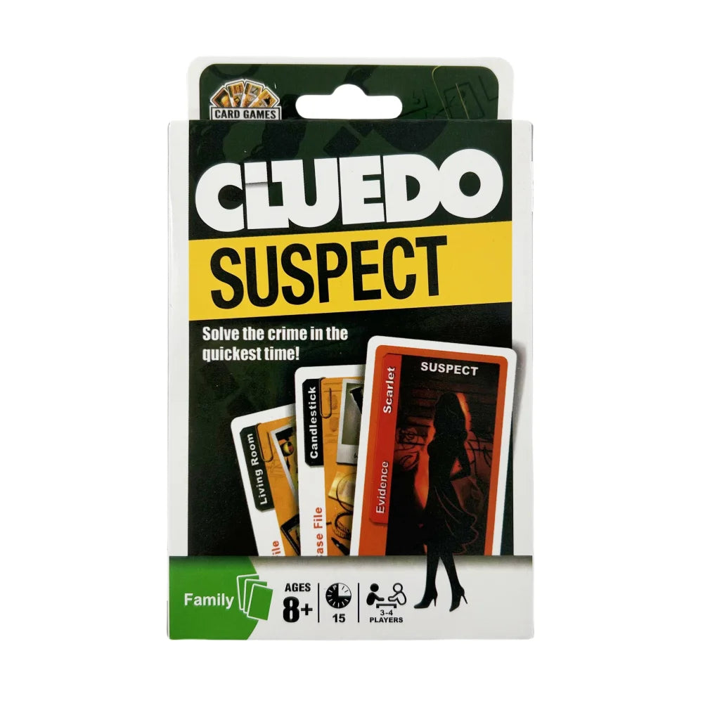 Nuevo juego de cartas Cluedo, juego de misterio clásico, entretenimiento, cartas interactivas multijugador, juego de mesa de cartas