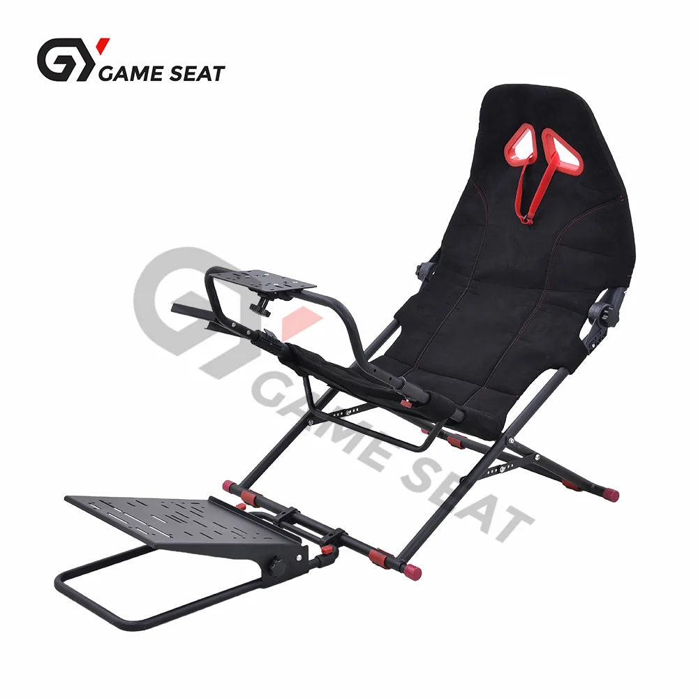 GY018W OEM nuevo simulador de conducción de juegos, cabina de carreras, plataforma de simulación de carreras plegable con asiento para G25, G27, G29, Xbox, PS4 y PS5