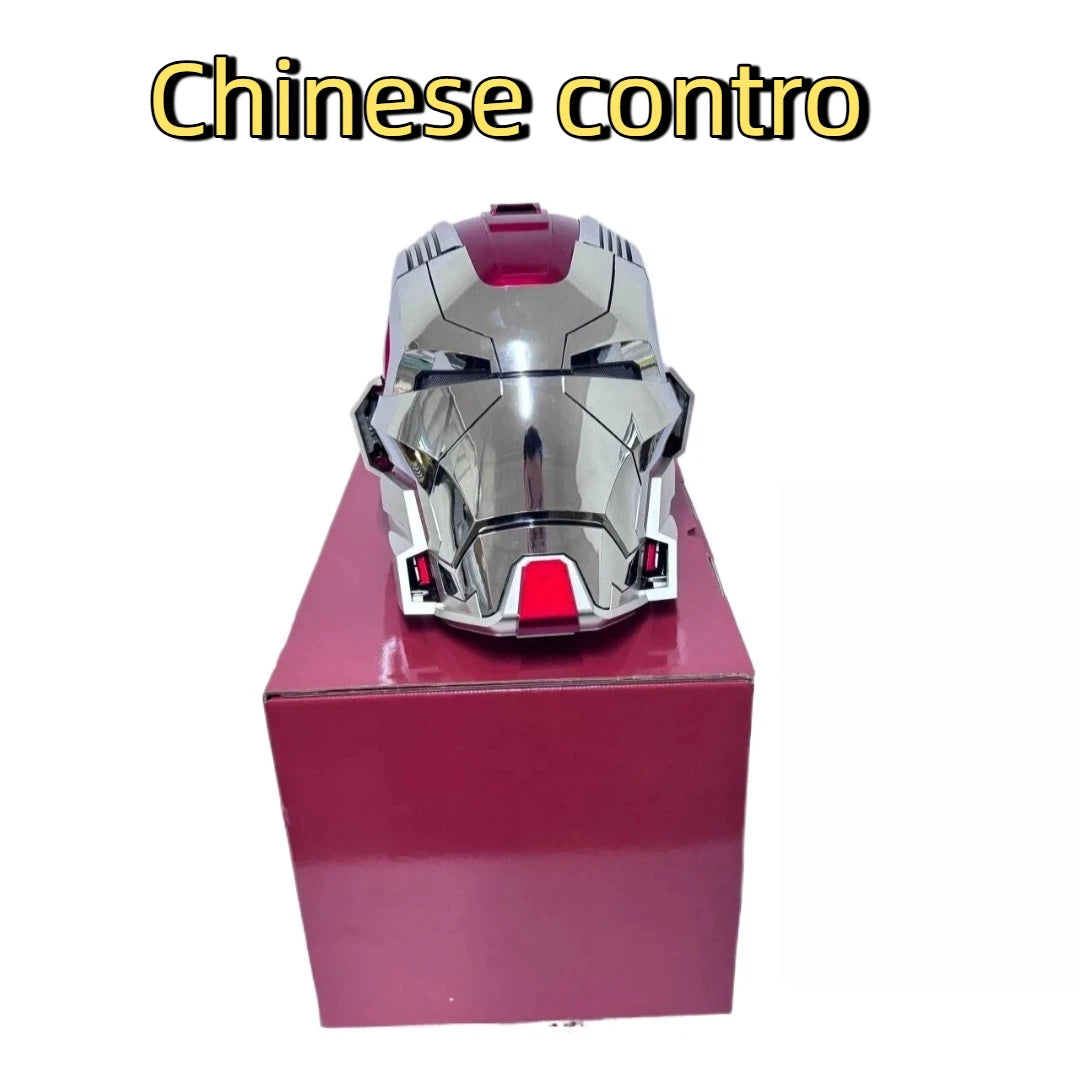Casco de Iron Man MK5 Pro Max, Versión con Control por Voz, Función de Apertura y Cierre Automático, Exhibición Impresionante, Regalos Coleccionables Premium
