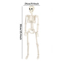 Esqueleto móvil de Halloween, huesos de calavera humana falsa, decoraciones para fiesta de Halloween, Bar en casa, Casa Encantada, accesorios de terror, juguetes ornamentales