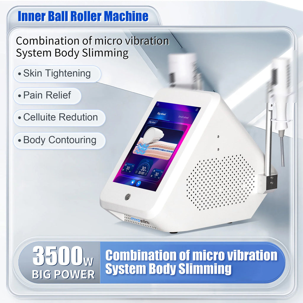 Máquina de Belleza con Rodillo de Masaje al Vacío Infrarrojo de 200HZ para Reducción de Celulitis y Adelgazamiento, Rodillo de Bolas Interno de 3500W para Cuidado Corporal