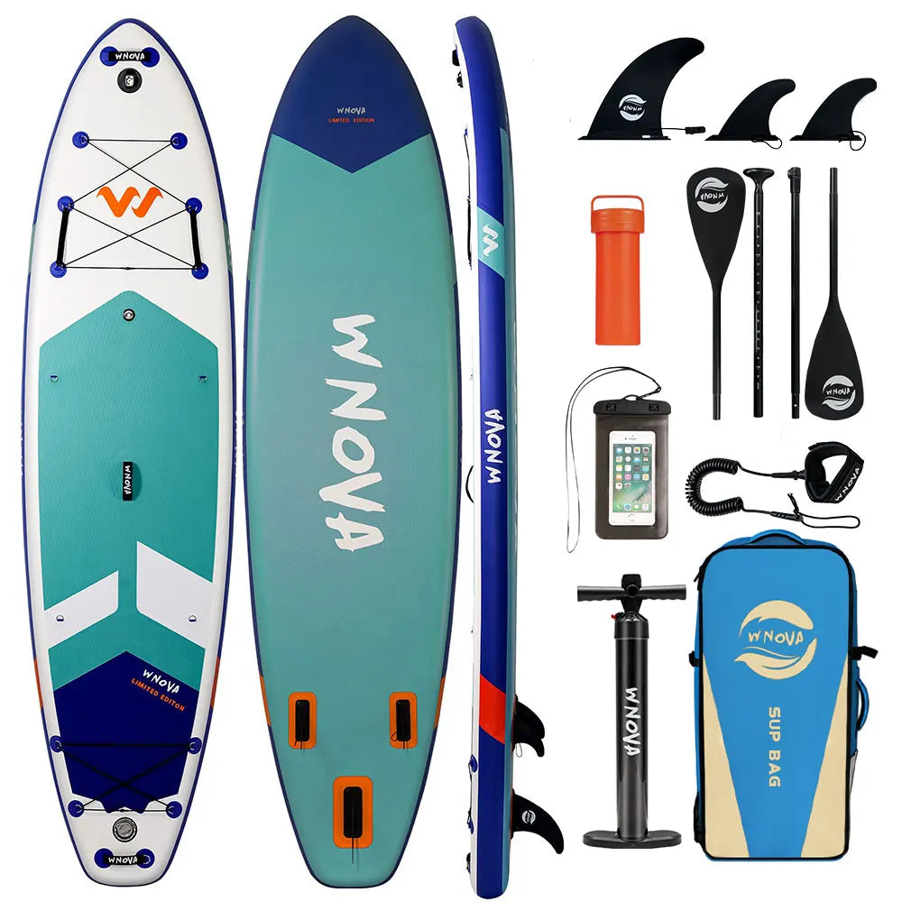 Tabla de Paddle Inflable Ultraligera Serie WNOVA 2026, Tamaño 335-350cm, Material PVC, para Deportes Acuáticos, Yoga, Pesca, Viajes, Surf, Antideslizante