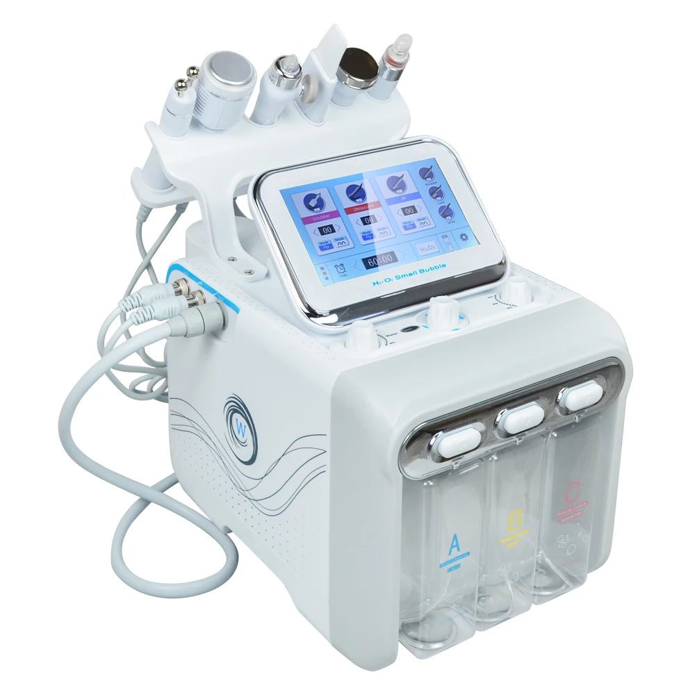 H2O2 agua oxígeno Jet Peel Hydro máquina de belleza limpieza de la piel pequeña burbuja máquina Facial antienvejecimiento eliminación de la piel muerta