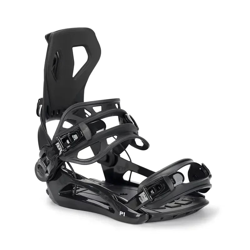 Fijaciones de Snowboard para Hombre con Sistema Step-In para Principiantes, Ligeras, Duraderas, Base de Fibra de Vidrio y EVA, Amortiguadoras, Multicolor