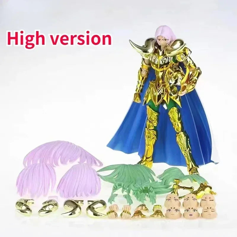 En stock: Figuras de acción de los Caballeros de Oro de Saint Seiya Myth Cloth EX: Capricornio Shura / Leo Aiolia / Aries Mu / Libra Dohko / Virgo