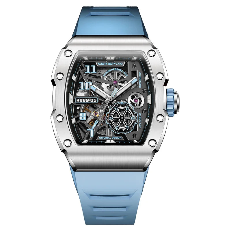 Reloj mecánico para hombre de moda 2025, relojes automáticos, esfera con grafiti, estilo Pagani Design, reloj de pulsera de acero, Relogio Masculino