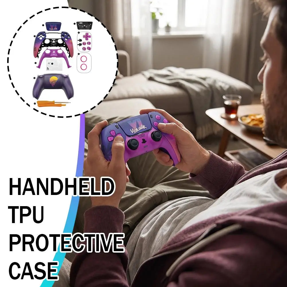 Matte Replacement Faceplate Shell For PS5 DualSense Controller Housing Case DIY Mod Game Controller Accessories