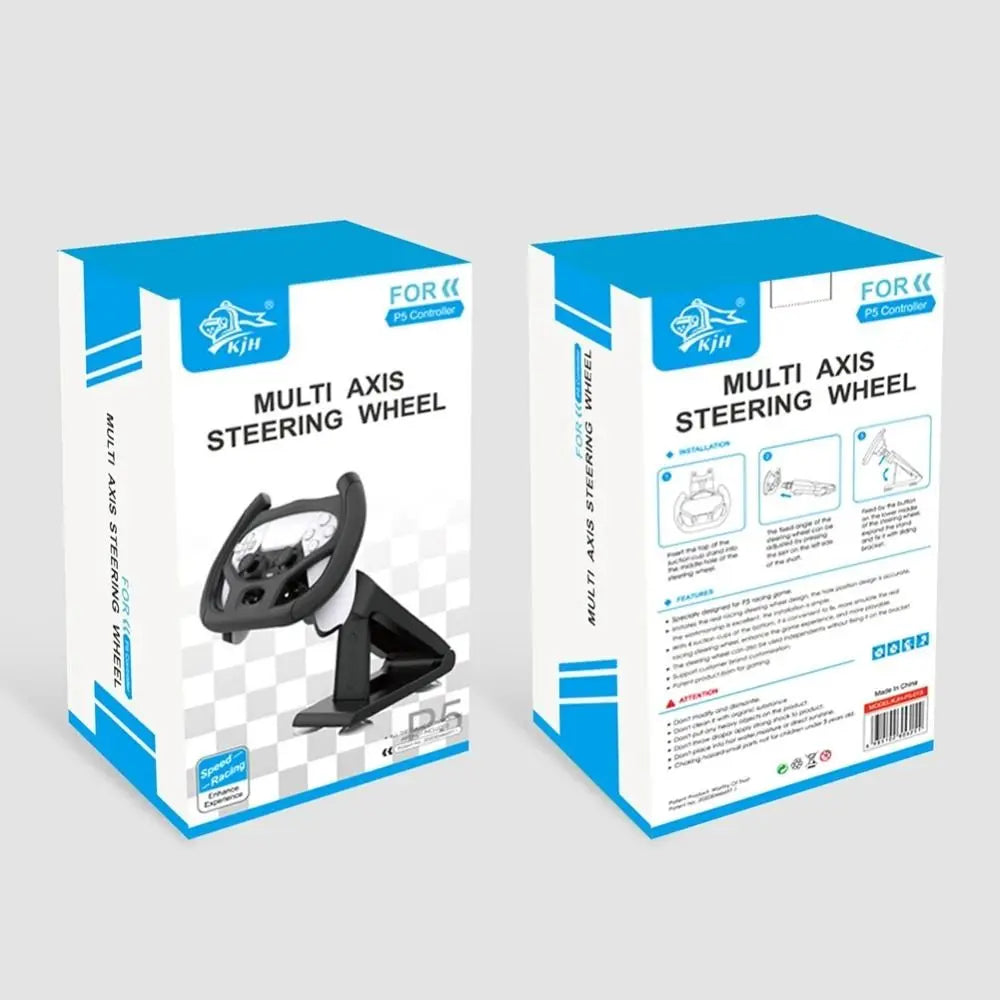 Nuevo volante de juegos multieje profesional de ABS con ventosa, accesorios duraderos para máquinas electrónicas para Sony PS5