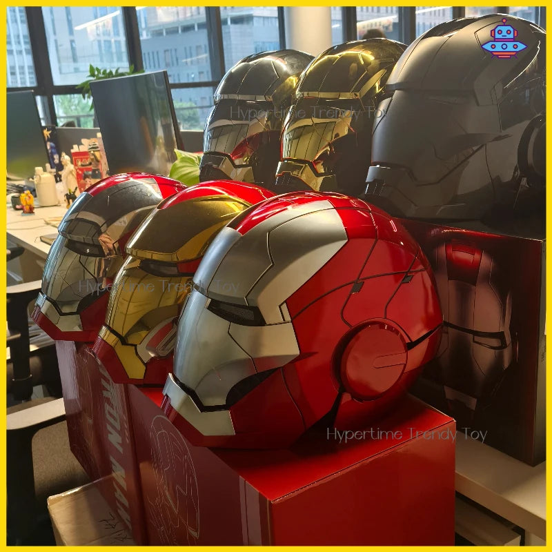 Casco de Iron Man con Control de Voz Inteligente, Réplica Exacta 1:1, Set Multiseries, Equipo de Exhibición Premium, Coleccionable de Alta Gama