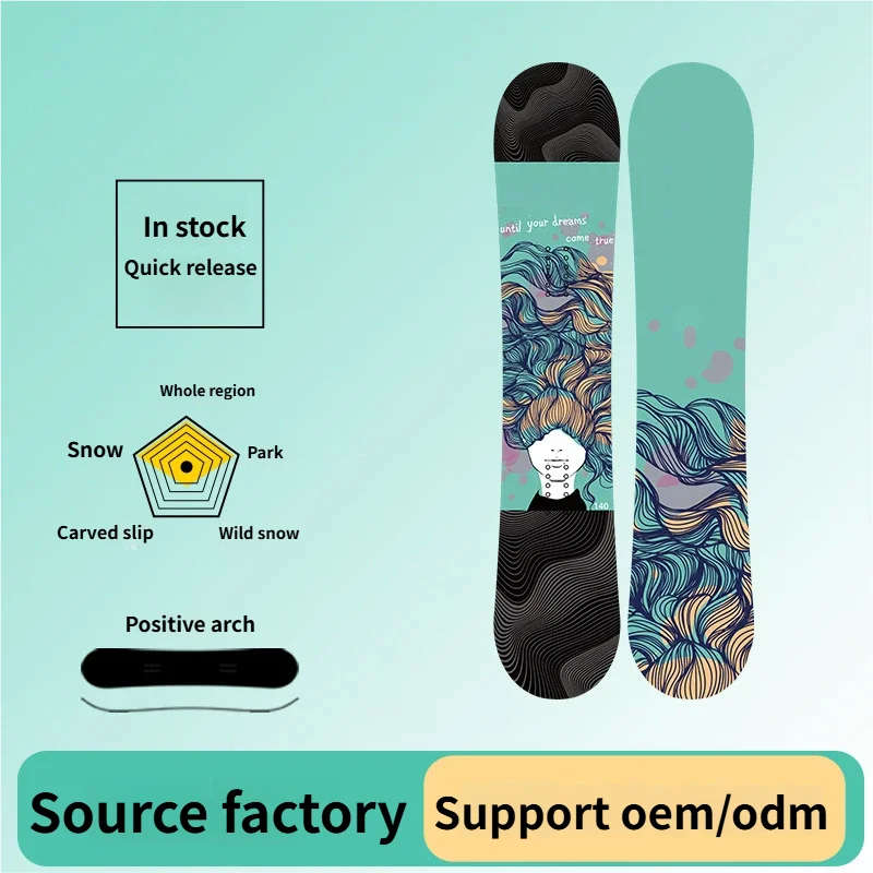 Conjunto de Traje de Esquí Profesional para Adultos, Estilo Invernal, Personalizable, Ecológico, de Madera Curvada, para Snowboard y Esquí
