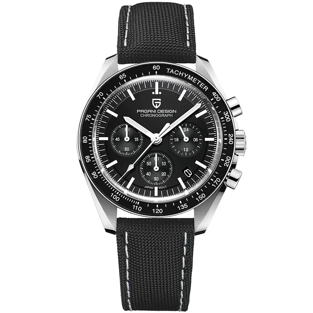 PAGANI DESIGN 2026 Nuevos Relojes de Hombre Reloj de Cuarzo de Lujo Superior para Hombres Cronógrafo de Velocidad con Fecha Automática Reloj de Pulsera con Espejo de Zafiro AR