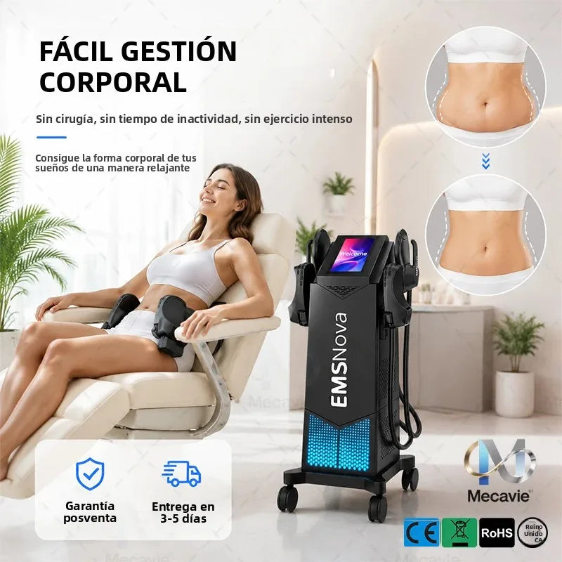 Máquina de Escultura Corporal RF Neo de 6500W y 200HZ, Quema Grasa Corporal, Estimula los Músculos, Ideal para SPA, Pérdida de Peso, Electromagnética, Segura