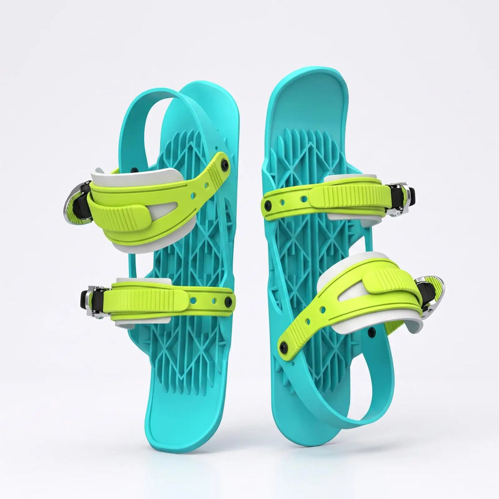 Mini Patines de Esquí Reforzados, Botas de Esquí Resistentes, Snowblades Ligeras para Esquiadores, Parques de Nieve y Pistas de Trineo