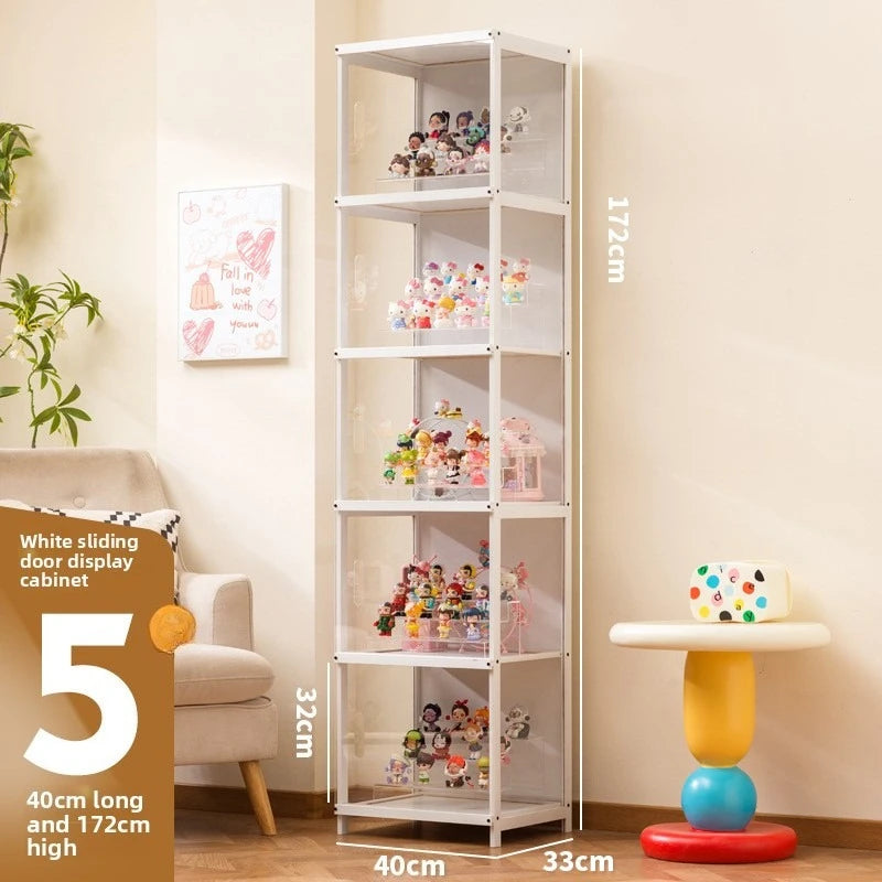 Vitrina expositora multifuncional para el hogar, caja transparente a prueba de polvo para modelos de juguete y figuras de colección (blind box)