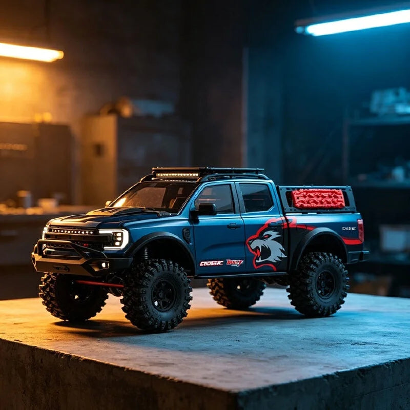 Coche RC EMO X7 Big Wild Wolf XL4 Big Wild Bear 1/8, simulación de vehículo todoterreno eléctrico con control remoto de doble velocidad.