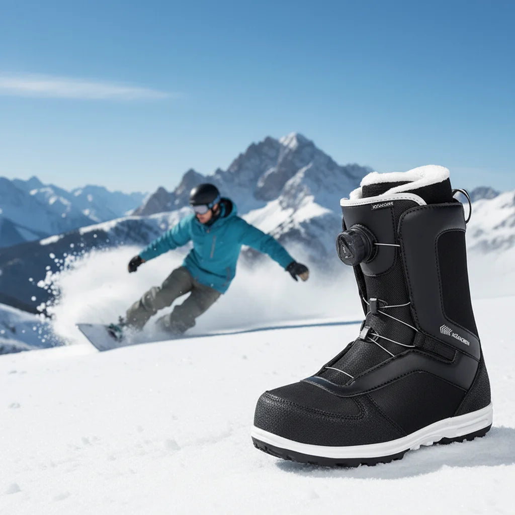 Botas de Nieve y Esquí Unisex Impermeables para Adultos, de Uso Rápido en Todas las Regiones, con Hebilla Exterior y Tejido de PU