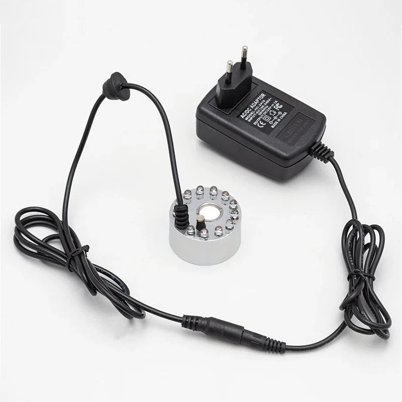 Mini nebulizador de luz LED de calabaza para Halloween, decoración para fiesta de Navidad, bonsái, acuario, humidificación, fuente de agua, máquina de niebla